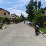 The road facing east