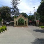 The subdivision gate viewed from the inside