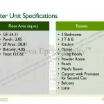 Inner unit specifications