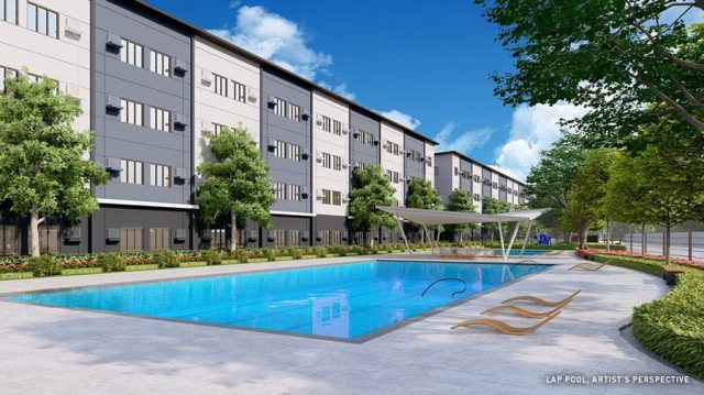 Condominium and Pool Perspective
